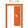 Dvere posuvné + zárubňa na stavebné púzdro (8cm)